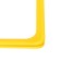Frame made of impact -resistant plastic with rounded A4 angles, without tread, yellow color