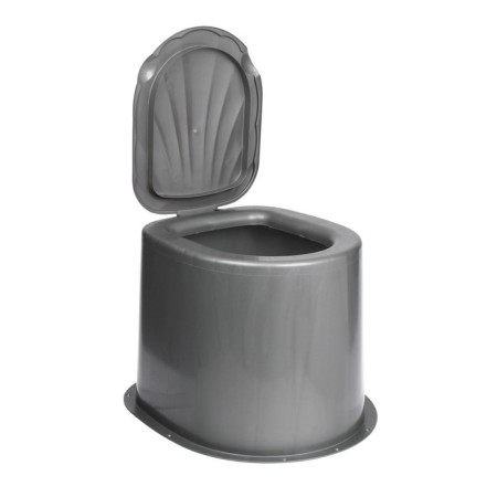 Country toilet, h = 35 cm, without a bottom, with holes for attaching to the floor, gray-2