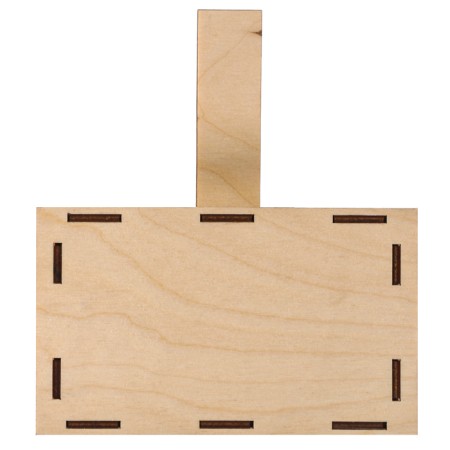 Wooden birdhouse - bird feeder, closed-5