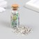 Decor for creativity in the jar "Natural stone with glass - silver" 20 grams 5x2.2x2.2 cm