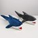 Soft toy "Shark", 36 cm, Blochei, Mix Colors