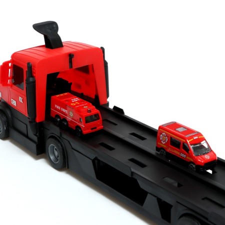 Parking 2 in 1, transforms into a vehicle, light and sound effects, red color-8