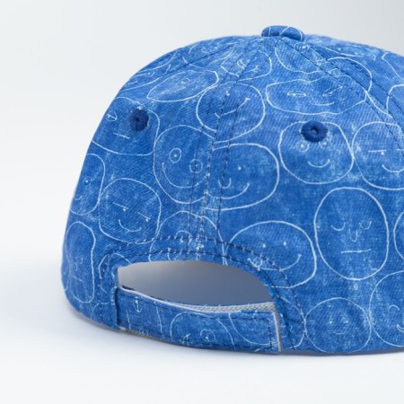 Baby cap with a straight visor minku blue color, river 50-1