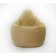 Mear-bag "Pear large", size 135x90 cm, yellow color, velor