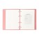 Notebook A5+ 120l Escalada, soft region, leather claim, kr bl 70 g/m2, pink