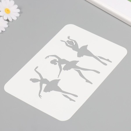 Plastic stencil "Ballerins", 16x24 cm-1