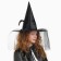 Carnival hat "Witcher", with a veil, black color