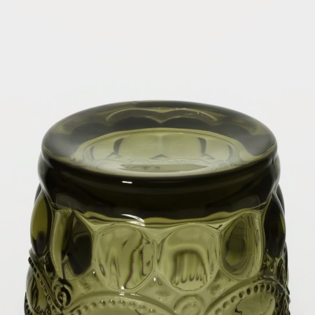 Glass glass Magistro "La-Channel", 350 ml, green color-2