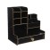 Organizer - Table Devente stand. Elrix 24.5 x 15 x 25.5 cm, MDF, black, cardboard box