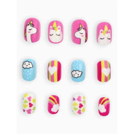 Children's false nails "The dream of a unicorn", 12 pcs-1