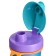 Set of storage container 0.98l and water bottle with a loop 0.4l, lilac color
