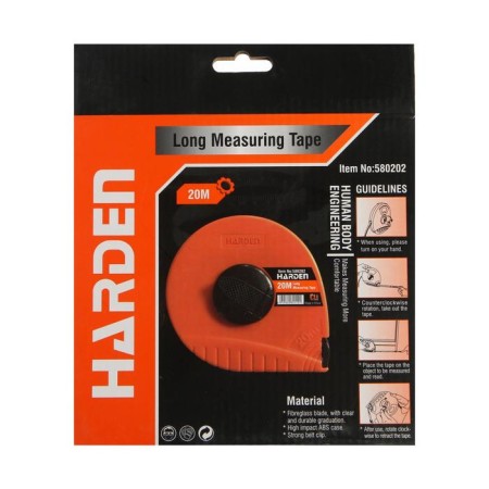 Geodetic roulette Harden 580202, closed case, Fiberglass tape, 20m-6