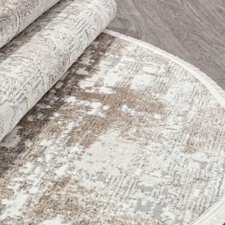 Oval carpet kardlen marmaris, size 145x230 cm, color Gry/D.Beige-2