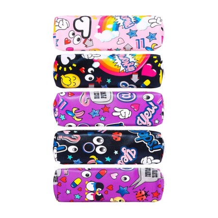 School Penal on a zipper Mix stickers