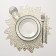Serving napkin on the Venice table, d = 38 cm, gold color