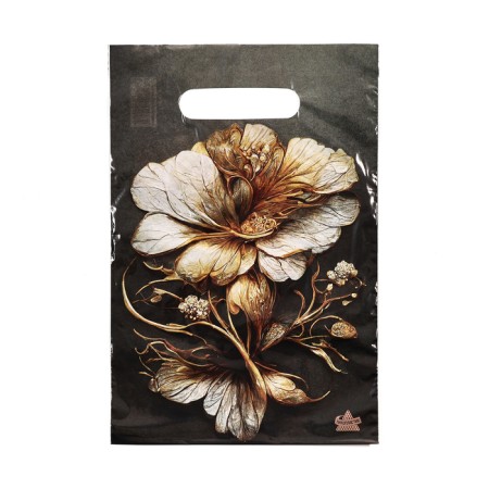 Package "Jewelry Flower", polyethylene with a cut pen, 19.5*29.5 cm, 30 μm