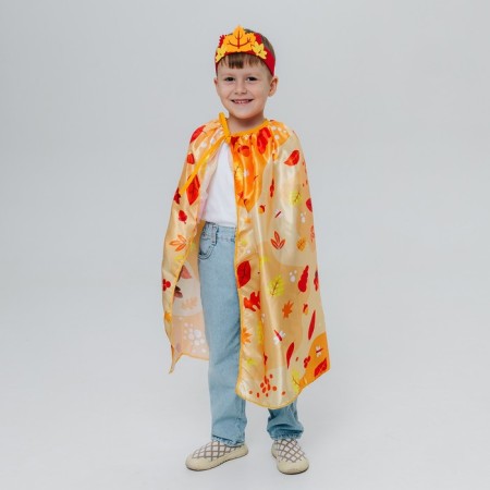 Carnival set "Autumn Prince": a cloak and a bandage-3