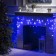 Garland "fringe" 3 × 0.5 m, IP20, dark thread, 80 LED, glow blue, 8 modes, 220 V