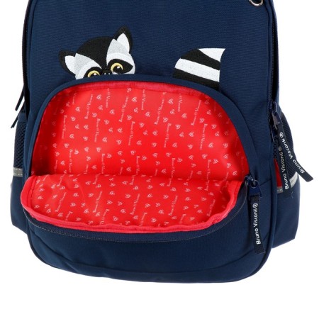 School backpack Bruno VisConti, 40 x 30 x 16 cm, ergonomic back, "raccoons, hearts"-9