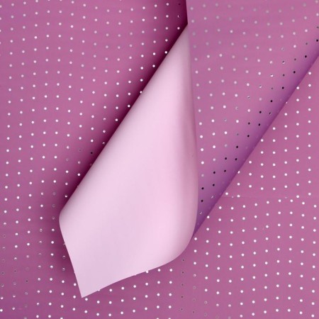 Matte film "Silver peas" purple, orchid, 0.58 x 0.58 m-1