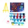 Diamond mosaic with partial filling on the stand for children "Game World", 15 x 21 cm