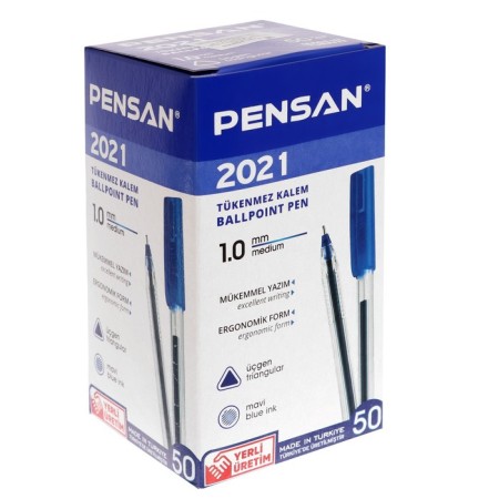 Ballpoint Pensan Pensan Triangle, Node 1.0 mm, three -sided, blue ink blue-7