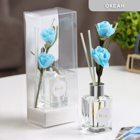 Aromatic diffuser with a “classic” flower, 50 ml, ocean, “wealth of aroma”
