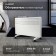 Convector heater Luazon LKO-04, floor, 2000 watts, 30 m², 2 modes, white