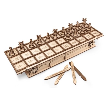 Board game, wooden designer 3D Ewa Gameset Ur and Senet-1