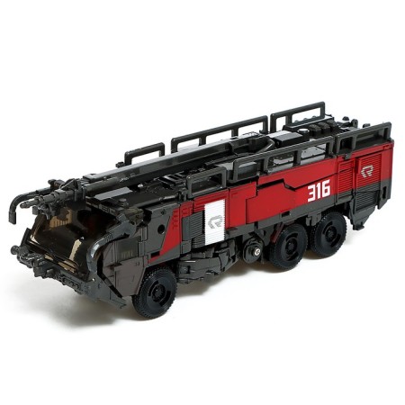 Firefighter robot, transforms, with metal elements-3
