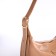 Women's bag with lightning, beige color