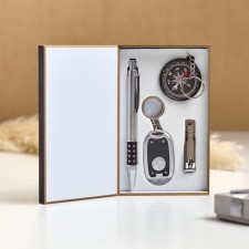 Gift set 4V1 (pen, nippers, compass, flashlight)
