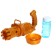 Soap bubbles generator "machine gun" 9.5x7x19.5 cm, mix color