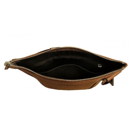Male bag, lightning department, 1 external pocket, adjustable belt, redhead.-2