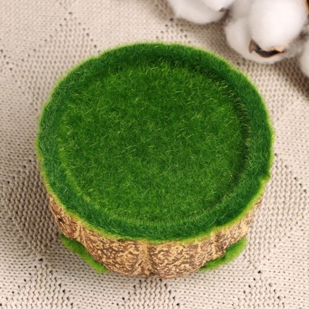 Floristic Kashpo "Iris" Gray Stone, 11x11x6cm-3
