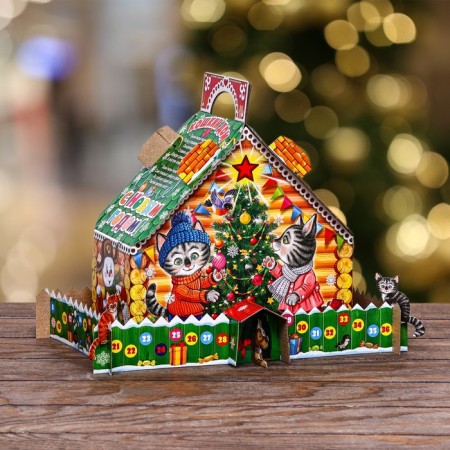 Gift box "Koshkin House", 22.5 x 23 x 12.5 cm
