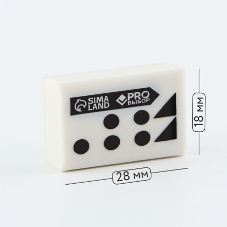 Rectangular eraser 28x18x8 mm pro-1