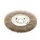 Denzel Ushm brush, 150 mm, landing 22.2 mm, flat, twisted stainless wire 0.3 mm