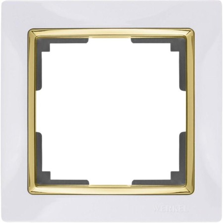 Frame for 1 post WL03-FRAME-01-WHITE-GD, Color Gold, White