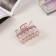 Hair crab "Florian" (set of 3 pcs) Wings, 5.5 and 4 cm, pink