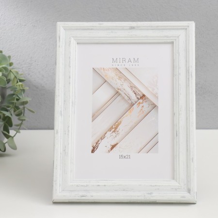 Photo frame Plastic "Mira" 15x21 cm, 653162-6 (plastic screen)