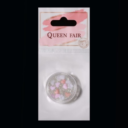 Assorted for decor "Tenderness", 3D effect, pink/transparent color-4