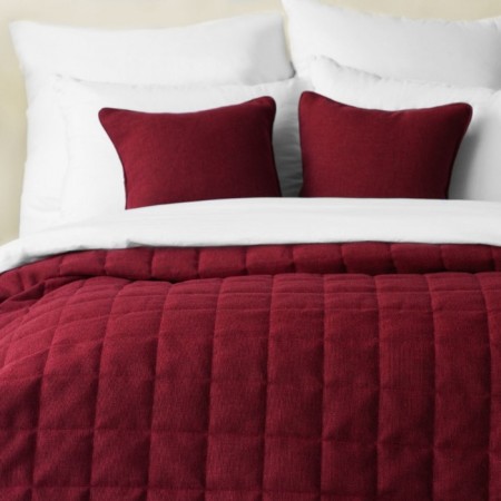 Jerry set: a cover 230 x 250 cm, pillowcase 45 x 45 cm - 2 pcs, wine color-2