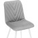 STULL OF A METALLARCASA RALF Metal/Velur, White/Gray 44x53x83 cm