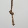House for cats with a claw of a round, jute, 35 x 35 x 64 cm, gray