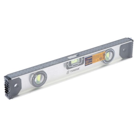 Aluminum tundra level "Rail", 3 eyes (1 rotary), 400 mm-7