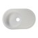 Curler for a kitchen made of stone Zein 11/G31, 720 x 455 mm, oval, overflow, white color