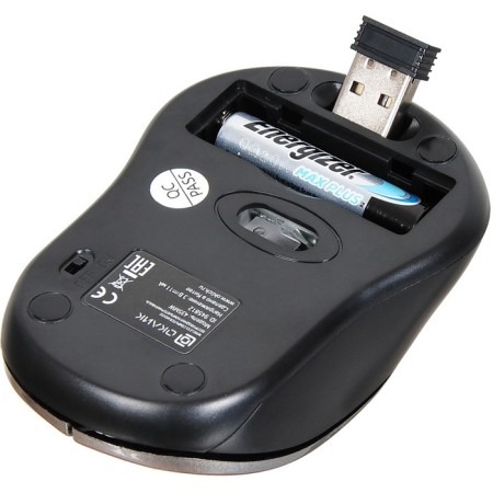 Mouse call 435MW Black/Gray optical (1600DPI) wireless USB for laptop (4but)-5