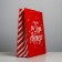 Package Laminated Vertical “Gift from Santa Claus”, M 26 x 30 x 9 cm, New Year