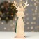New Year's decor "Deer with a Christmas tree" 12.5 × 5.5 × 29 cm, green